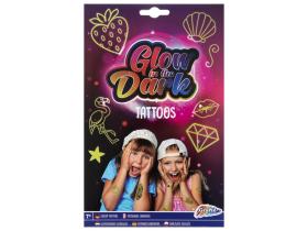 Glow in the dark -Tattoos rosa