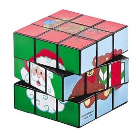 Magisk kub med julmotiv