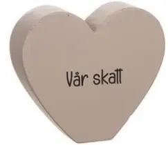 St&aring;ende hj&auml;rta 8 cm -V&aring;r skatt (rosa)