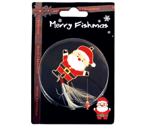 Fiskedrag tomte -MERRY FISHMAS