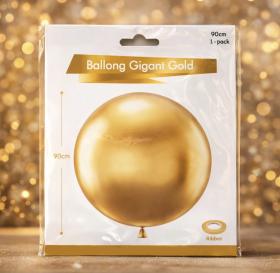 Gigantisk guldballong 90cm