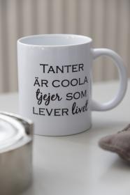 Porslinsmugg -Tanter är coola tjejer