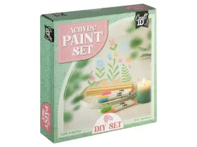 Måla på akrylplatta - Blommotiv
