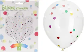 Ballonger med konfetti 8-pack