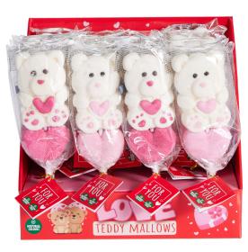 Marshmallowklubba - Nalle med hj&auml;rta 60g