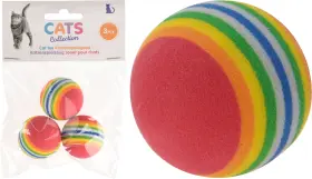 Kattleksak i 3-pack bollar