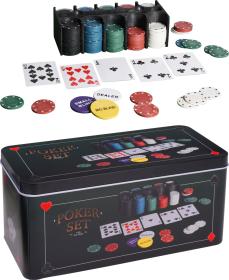 Pokerset i pl&aring;tl&aring;da