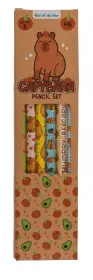 Capybara blyertspennor 6-pack