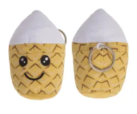 Nyckelring -mjukis i form av snabbmat (Glass)