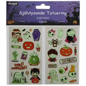 Självlysande tatueringar - Halloween