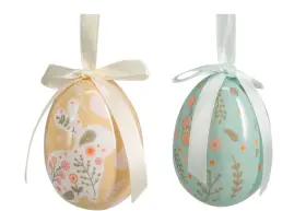 Dekoration - H&auml;ngande p&aring;sk&auml;gg (gul/gr&ouml;n)