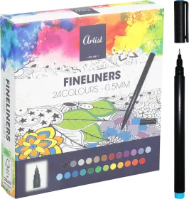 Fineliner f&auml;rgpennor 24-pack