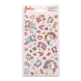 Glitter stickers - Cute unicorn