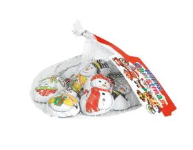 Fyllda snögubbar i nät 70g