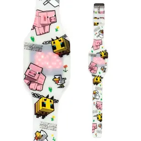 Digitalklocka - Minecraft (Pig/crafting together)