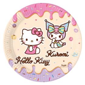 Papperstallrikar 8-pack - Hello Kitty & Kuromi