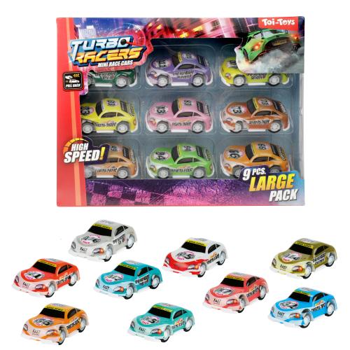 Turbo racer minibilar i 9-pack - Köp billigt online hos Varuhus1