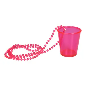 Halsband - Shotglas neonrosa