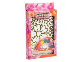 M&aring;la med vattenf&auml;rg Blommor