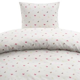 Bäddset 2-delar - Hjärtrud beige