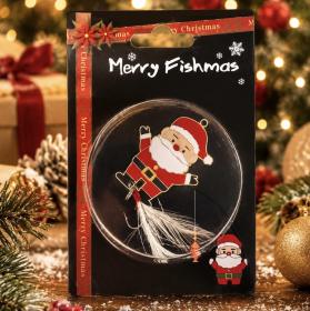 Fiskedrag tomte -MERRY FISHMAS