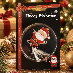 Fiskedrag tomte -MERRY FISHMAS