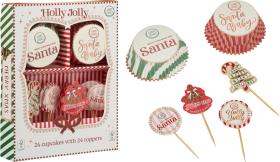 Cupcakeset med julmotiv