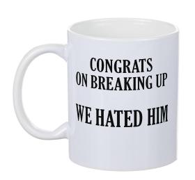 Porslinsmugg - Congrats on breaking up