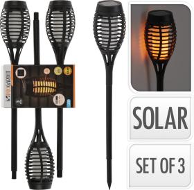 Solcell - Facklor 3-pack