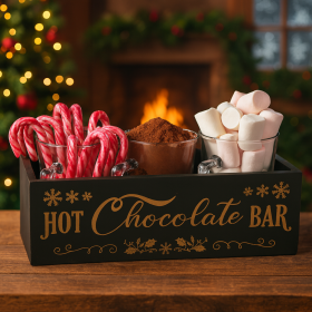 Trälåda "HOT CHOCOLATE BAR"