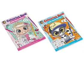 M&aring;larbok med stickers Bl&aring;