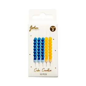 T&aring;rtljus Gul/bl&aring; - 10-pack