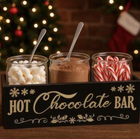 Trälåda "HOT CHOCOLATE BAR"