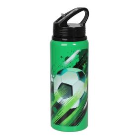 Vattenflaska i aluminium Fotboll