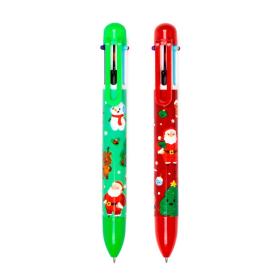 Penna med 6st färger - Julmotiv
