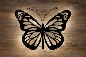 Tr&auml;dg&aring;rdsdekoration Fj&auml;ril med solcellslampa