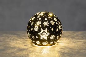 Dekorativ glasboll Sn&ouml;flinga 10LED