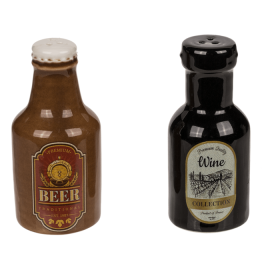 Salt & pepparkar "Beer & Wine"