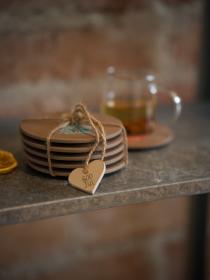 Glasunderlägg 6-pack - Julmotiv