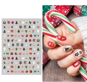 Nagelstickers med julmotiv
