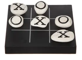 Tre i rad -stenar (Svart)