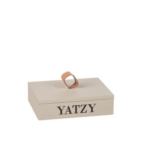 Sandfärgad Yatzylåda med block & tärningar