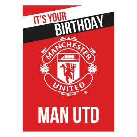 F&ouml;delsedagskort Manchester United