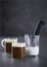 Mj&ouml;lkskummare med ergonomiskt handtag