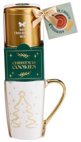 Julmugg Gran med varm chokladmix & kakor
