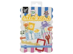 Bok med klisterm&auml;rken 20 ark