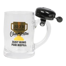 Ölglas med ringklocka