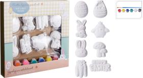 M&aring;la p&aring;skdekorationer i gips