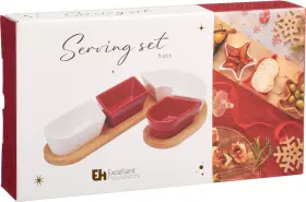 Serveringsset 5-delar - Polkagriskäpp