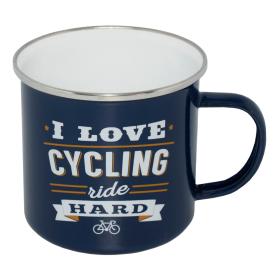 Retromugg Emalj - LOVE CYCLING